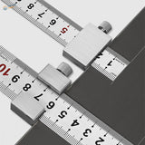 Silver positioning block caliper for carbon steel ruler
