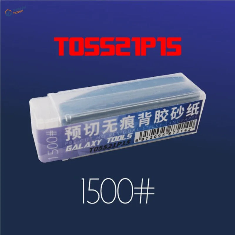 Pre-cut adhesive sandpaper for the aluminium-alloy polishing tool