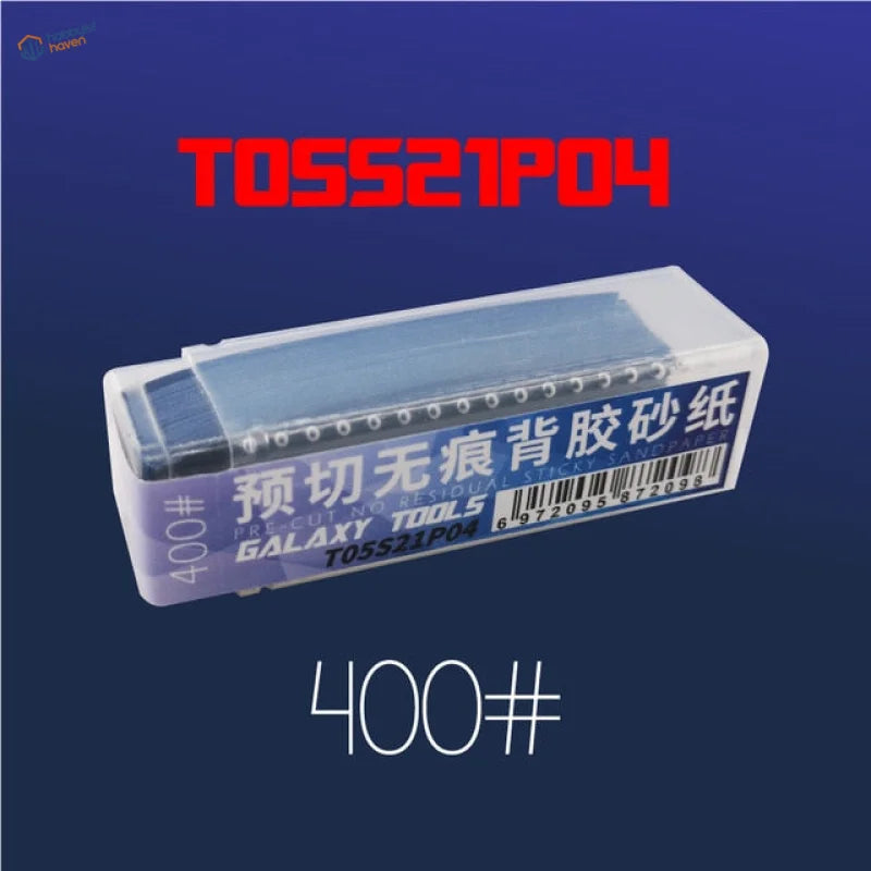 Galaxy 400 grit pre-cut adhesive sandpaper for the polishing tool
