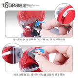 Red and silver Precision Angle Gluing Station with degree dial