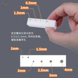 Precision center punching block with 0.5mm, 1mm, 1.5mm screw holes