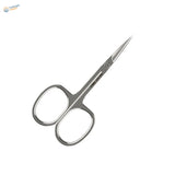 Precision scale modeling scissors with silver-toned sleek finish