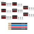 Rivet making tool for scale modeling with galaxy dental burs in red black packaging