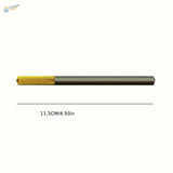 Sleek 11.5cm rivet making tool with gold handle and gray body