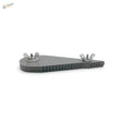 Gray plastic rod bending tool with silver wing nuts