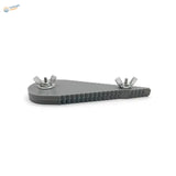 Gray plastic rod bending tool with silver wing nuts