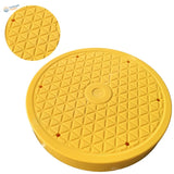 Yellow rotary painting turntable manhole cover with diamond texture