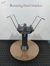 Black rotating holder for 1/64-1/18 car models with adjustable arms