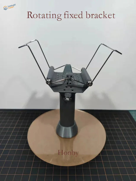 Black rotating holder for 1/64-1/18 car models with adjustable arms