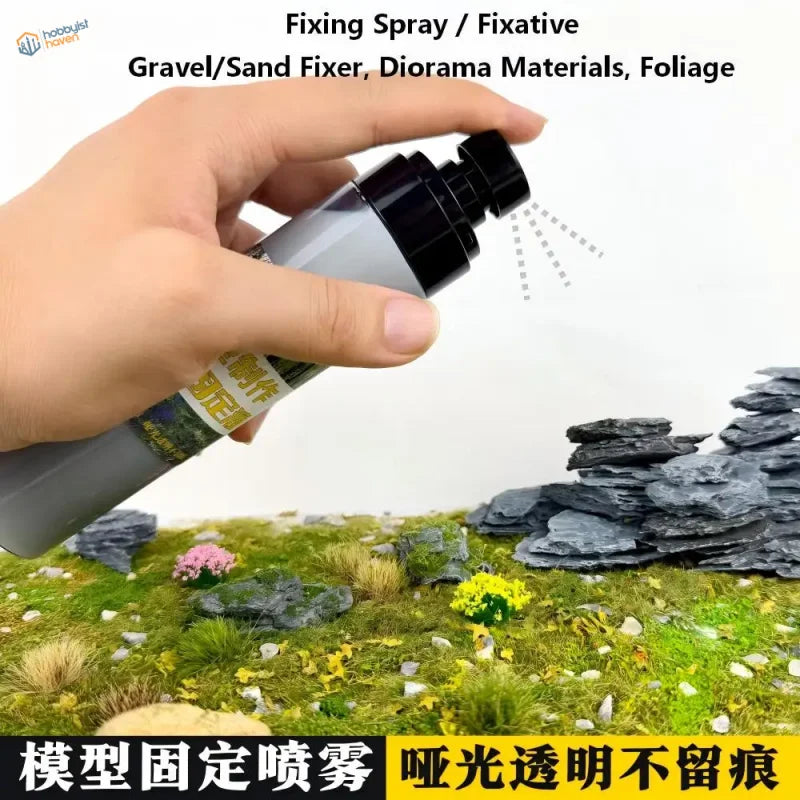 Scenery Fixative Spray for Dioramas