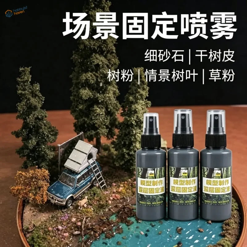 Scenery Fixative Spray for Dioramas
