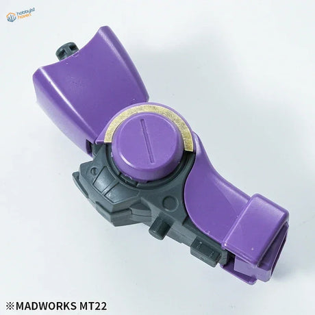 Purple black plastic Semi-circle & Arcs Mask Tape Cutting Stencil with gold circle arcs knob