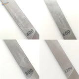 Stainless steel double-sided modeling files with precision engraved grit numbers