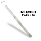 Stainless steel double-sided modeling files, 600/1200 grit, precision hobby tool