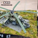Detailed Mi-24 Hind camo model with static grass applicator 2.0