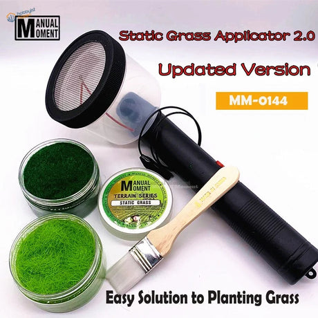 Static grass applicator 2.0 by Manual Moment mm-0144 with mesh top
