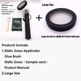 Black Static Grass Applicator 2.0 with mesh screen and handle