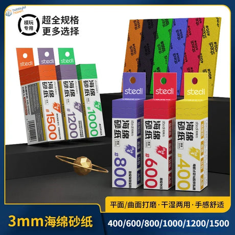 Stedi sanding sponges 10pcs box #400-15000 3mm colorful grits