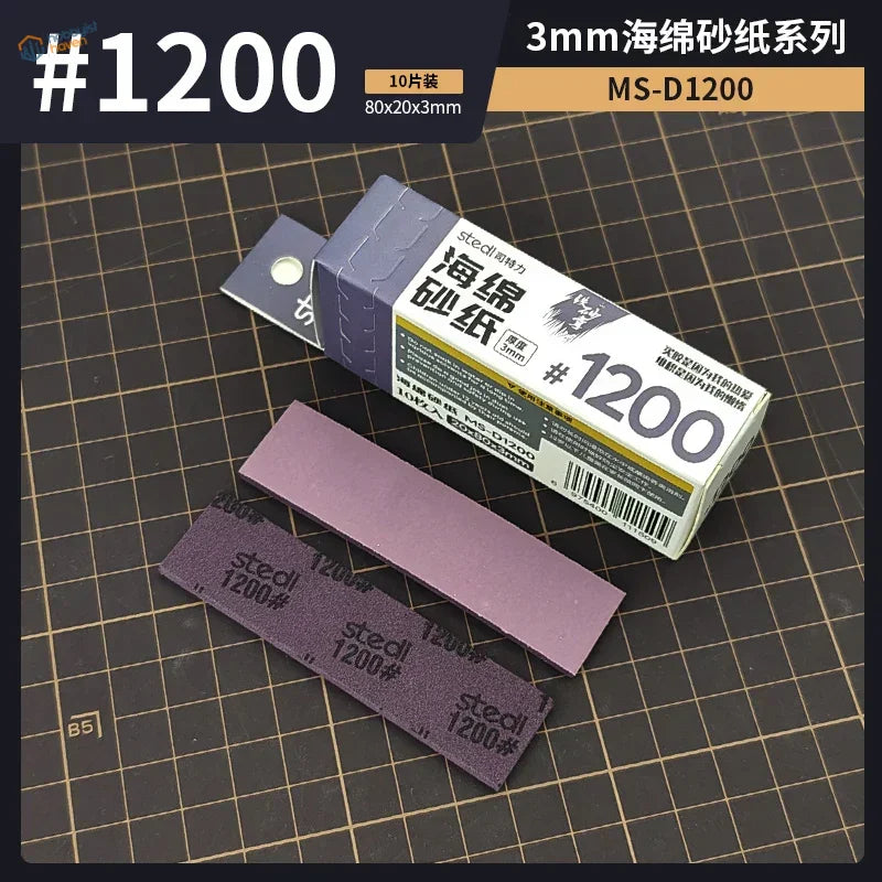 Stedi sanding sponges #1200 grit purple gray strips in package