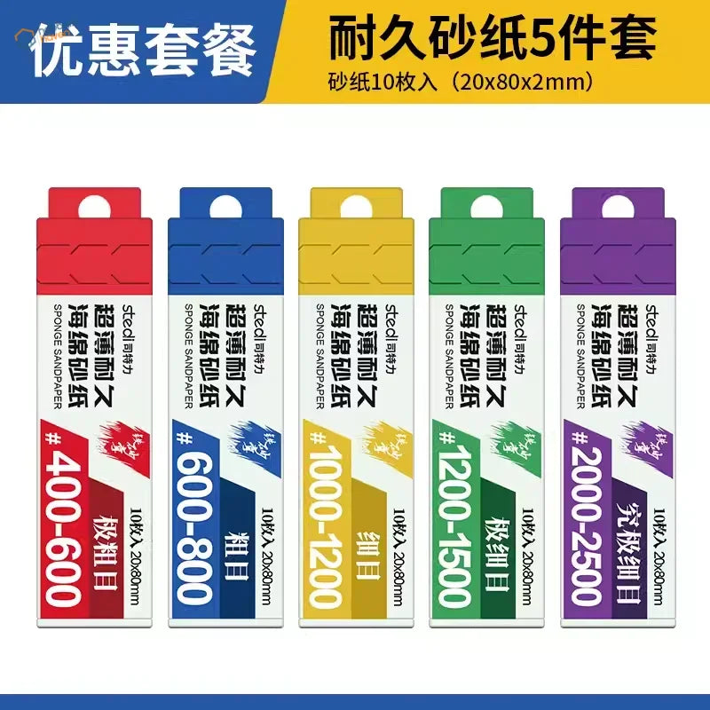 Stedi sanding sponges 10pcs box with 5-pack colorful sponge sheets