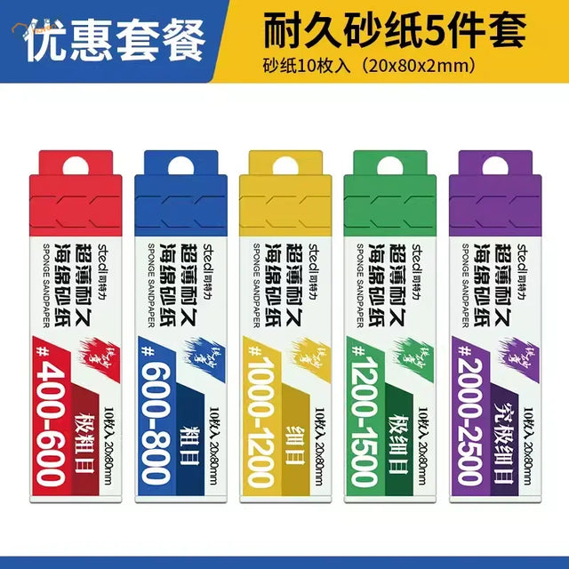 Stedi sanding sponges 10pcs box with 5-pack colorful sponge sheets