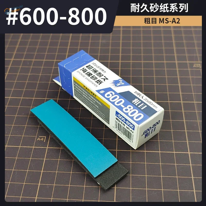 Stedi sanding sponges #600-800 grit blue white pack with teal sheet