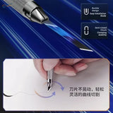 Silver metallic precision craft knife with textured grip and replaceable blade for stedi Gundam scale modeling tools