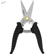 Black-handled stedi heavy-duty multipurpose hobby shears with stainless steel blades and gold pivot for precision hobby tools