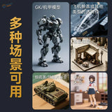 Stedi joint reinforcement pen: gray white metallic robot model with articulated joints