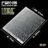 Alexen models 0.5mm transparent stencil for camouflage mask cutting