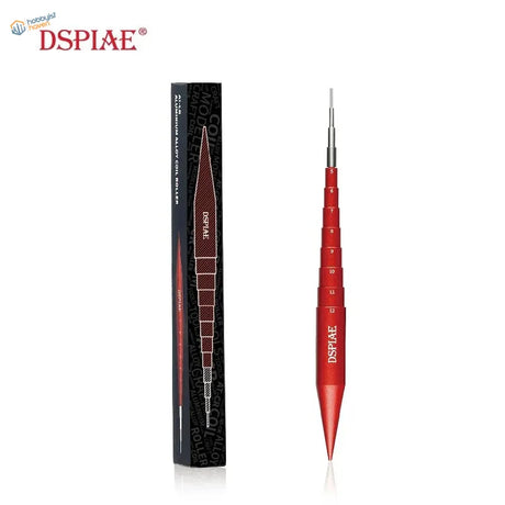 Red dspiae stepped mandrel with numbered alloy coil roller for scale modeling