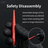 Red stepped mandrel aluminum safety tool for scale modeling precision