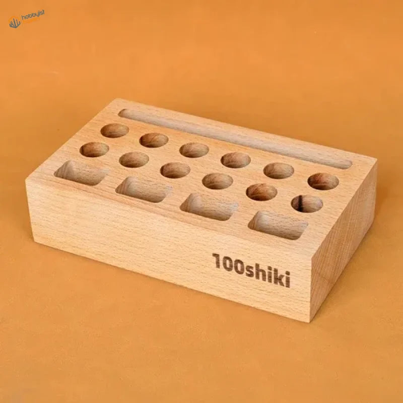 100shiki light wooden racks for scale modeling tools with slots