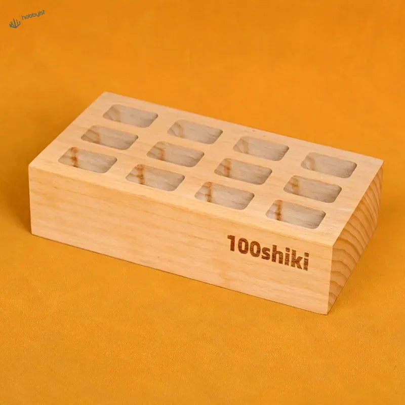Light 100shiki wooden racks for scale modeling tools storage