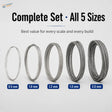 Silver steel wire tow cables for scale model tanks available in five diameters from 0.5 mm to 2.0 mm