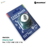 Green and white cherry leaf punch tool by Manwah for tree leaf maker