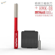 Triangular tungsten steel scraper red silver handle by hobbybymio