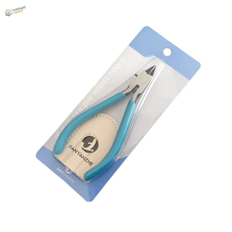 Ultra thin blade side-cutters for scale modeling in clear packaging