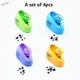 UStar tree leaf maker: 4 colorful 3-8mm punchers in green, blue, purple, yellow