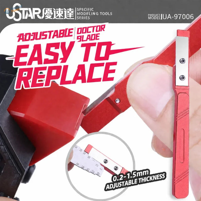 UStar adjustable step seam scraper for model kits