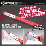 UStar adjustable step seam scraper for model kits