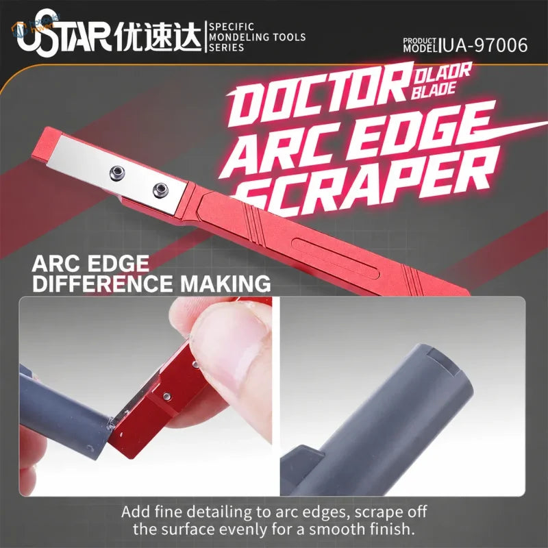 UStar adjustable step seam scraper for model kits