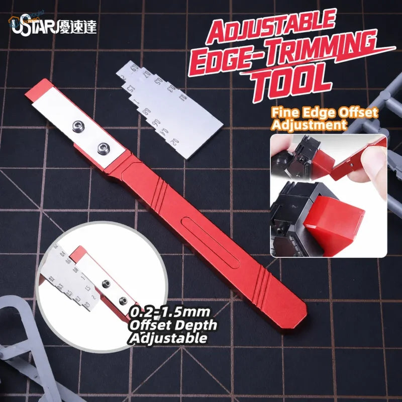 UStar adjustable step seam scraper for model kits