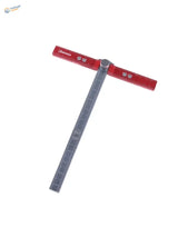 UStar adjustable T-shaped ruler in red and silver with precision markings