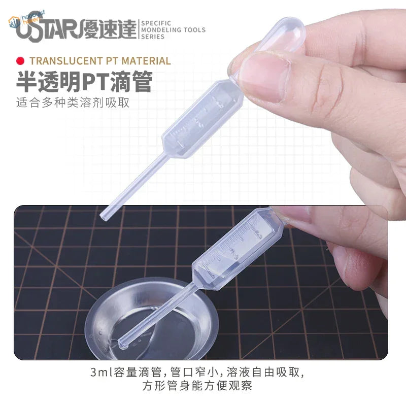 UStar transparent PT pipette in precision hobby tools accessories set