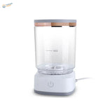 UStar electric brush washer with clear plastic water flosser, rose gold lid