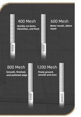 Silver metal sanding belts with varying mesh counts for precision finishing in ustar narrow flat polishing files