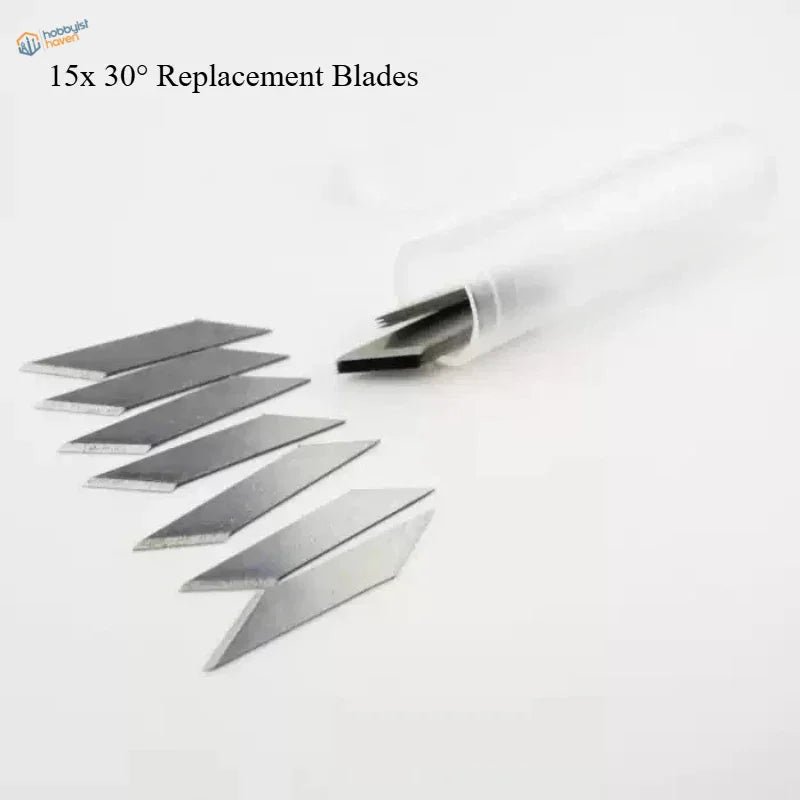 UStar precision hobby knife 15 metallic 30-degree replacement blades