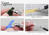 UStar precision hobby knife with silver handle and 30-degree blades