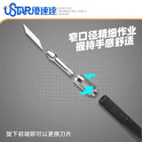 UStar narrow pen knife precision hobby knife with 30-degree replacement blades